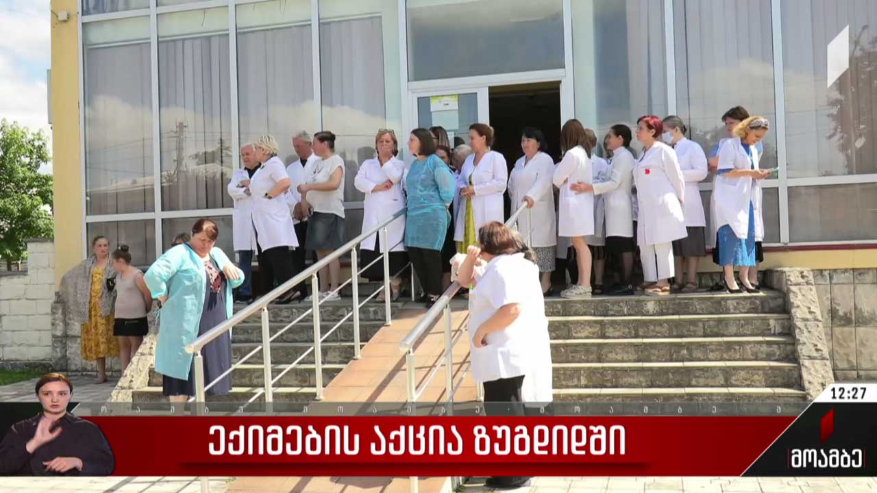 ექიმების აქცია ზუგდიდში