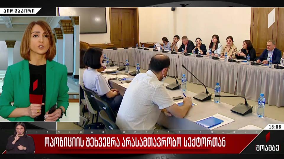 ოპოზიციის შეხვედრა არასამთავრობო სექტორთან