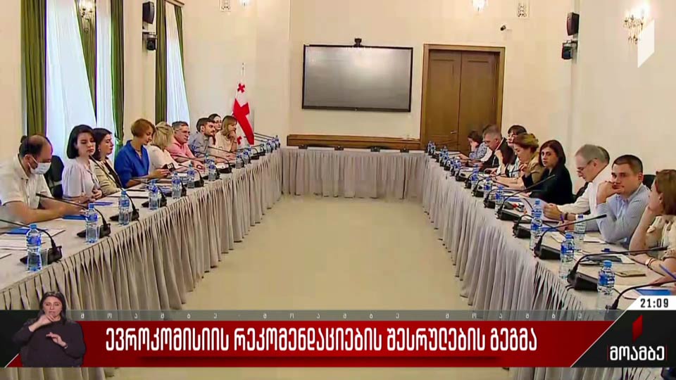 ევროკომისიის რეკომენდაციების შესრულების გეგმა