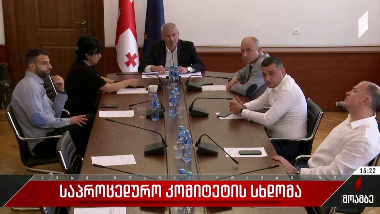 საპროცედურო კომიტეტის სხდომა