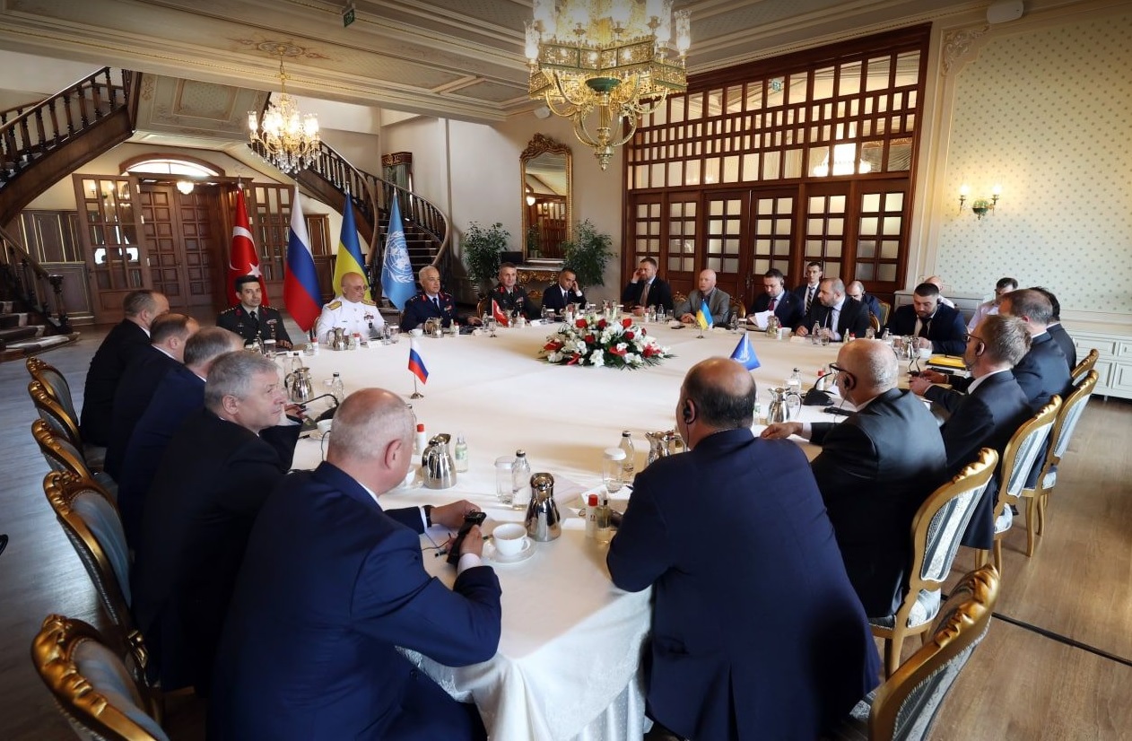 სტამბოლში უკრაინული ხორბლის ექსპორტთან დაკავშირებული კრიზისის შესახებ ოთხმხრივი შეხვედრა მიმდინარეობს