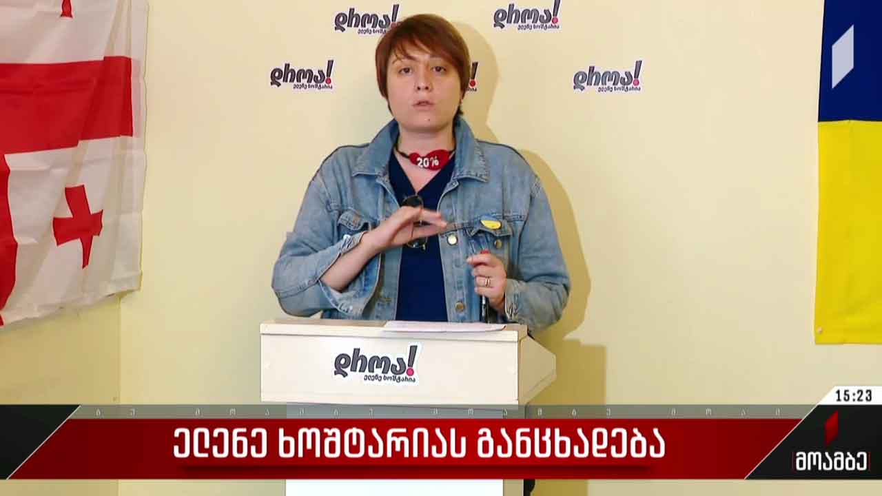 ელენე ხოშტარიას განცხადება
