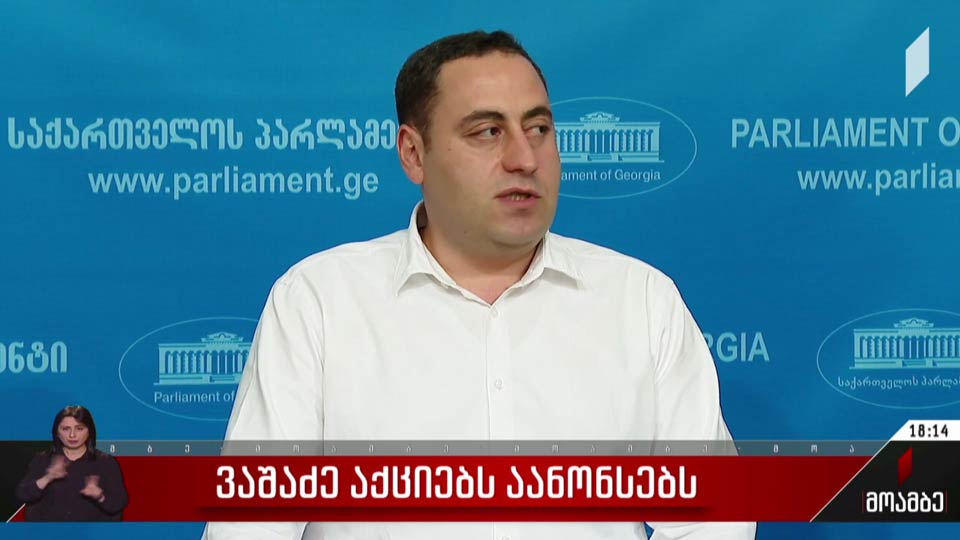 ვაშაძე აქციებს აანონსებს