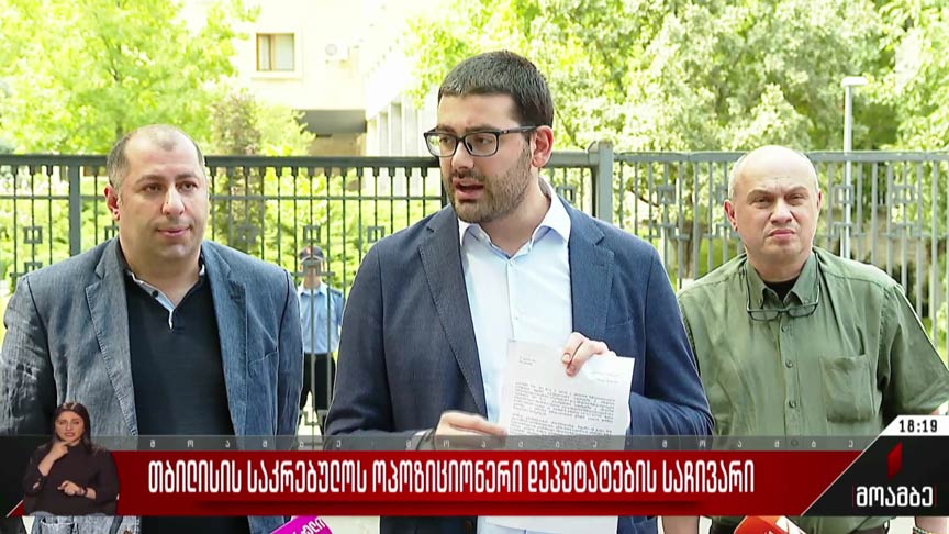 თბილისის საკრებულოს ოპოზიციონერი დეპუტატების საჩივარი