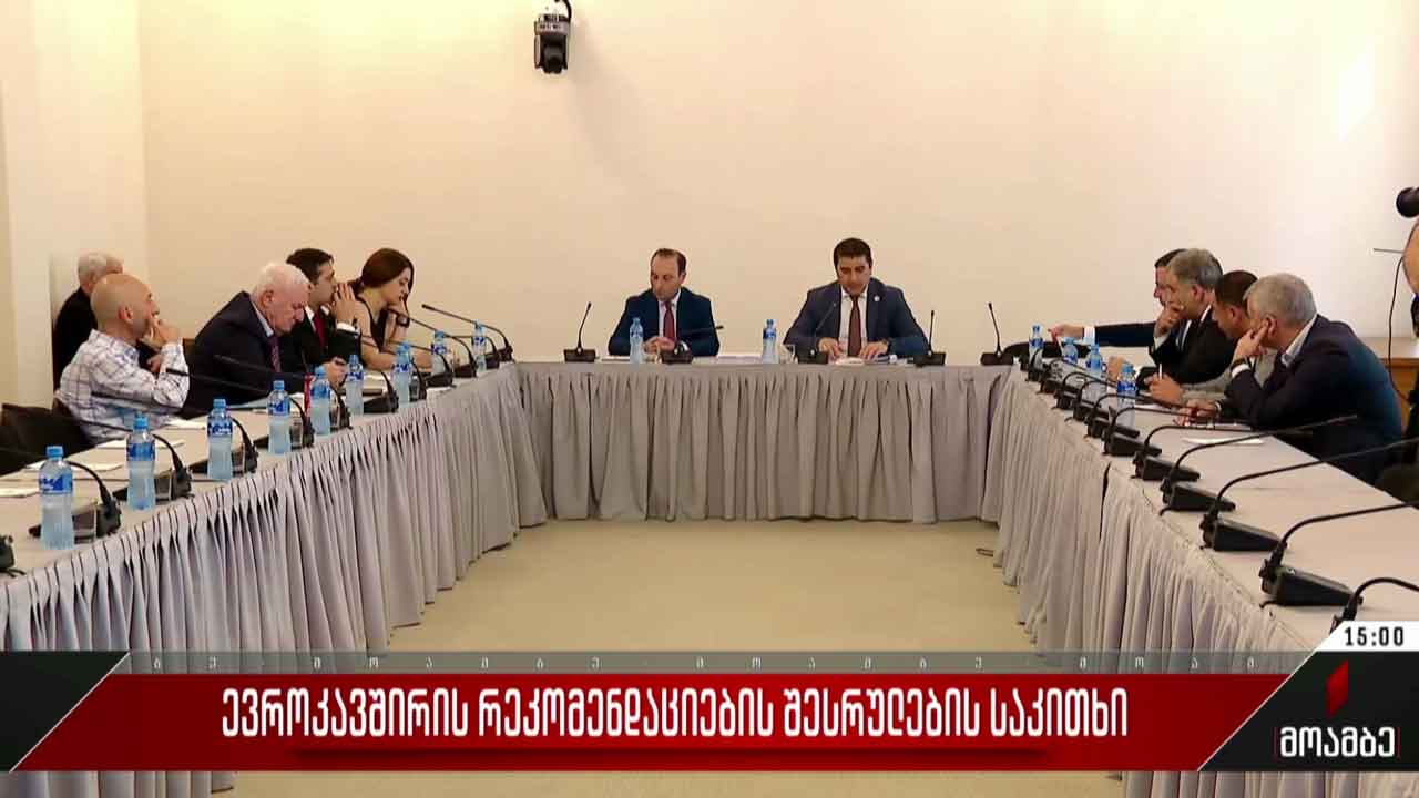 ევროკავშირის რეკომენდაციების შესრულების საკითხი