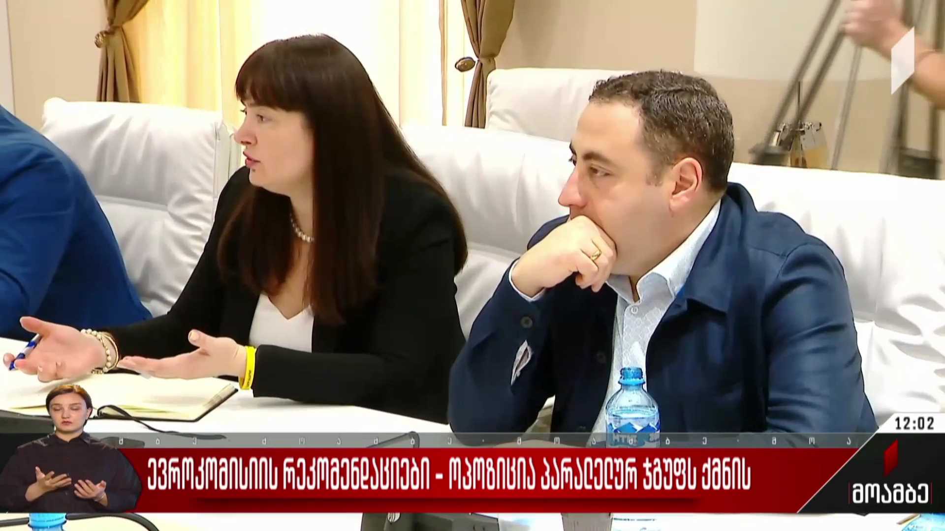 ევროკომისიის რეკომენდაციები - ოპოზიცია პარალელურ ჯგუფს ქმნის