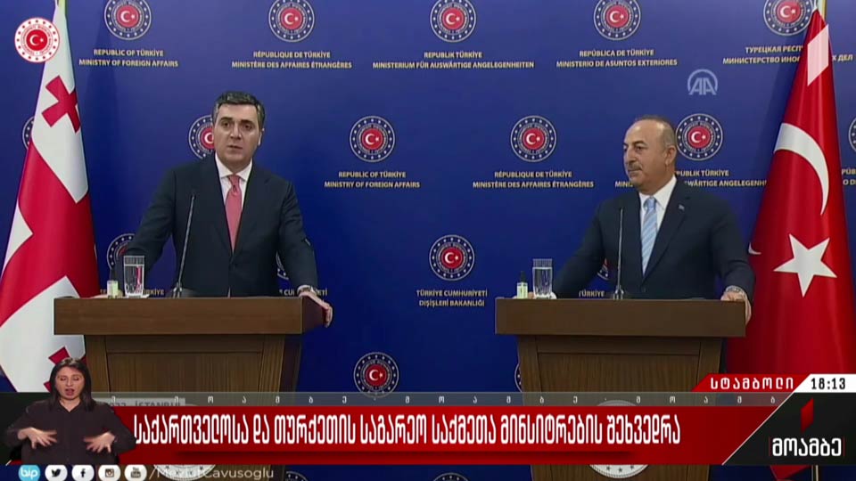 საქართველოსა და თურქეთის საგარეო საქმეთა მინისტრების შეხვედრა