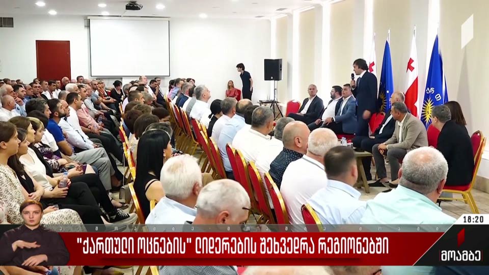 „ქართული ოცნების“ ლიდერების შეხვედრა რეგიონებში