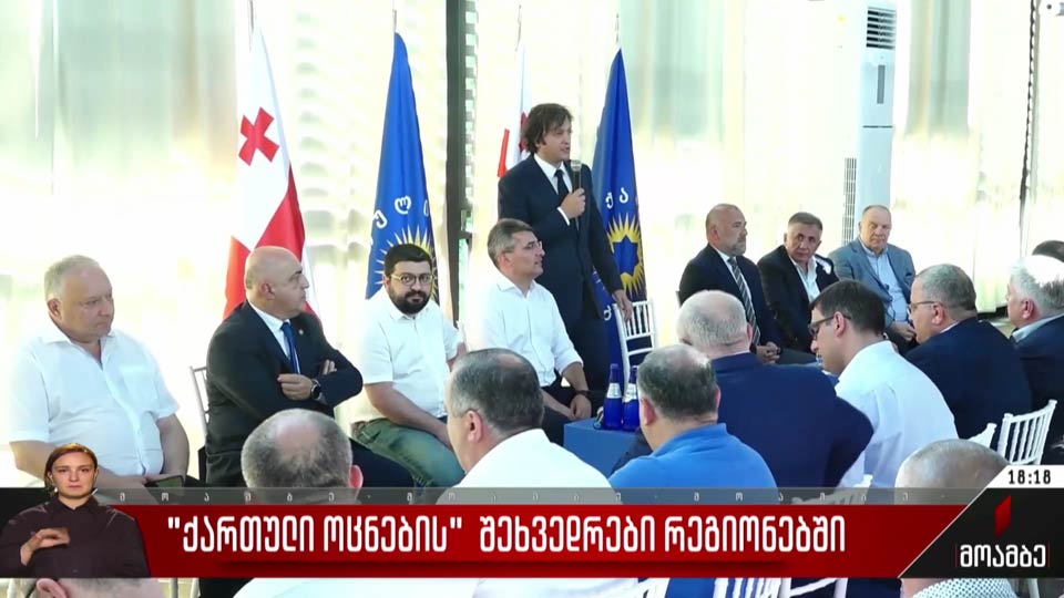 „ქართული ოცნების“ შეხვედრები რეგიონებში