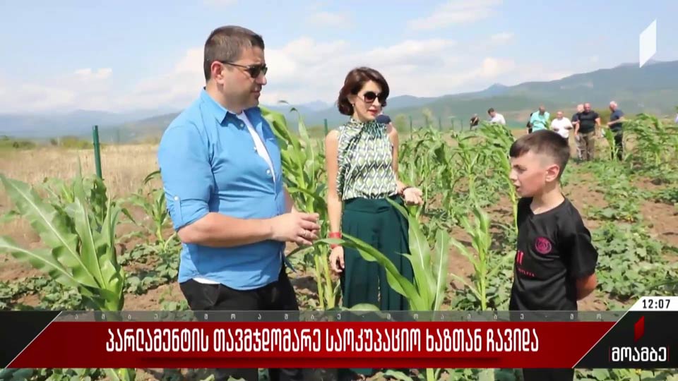 პარლამენტის თავმჯდომარე საოკუპაციო ხაზთან ჩავიდა