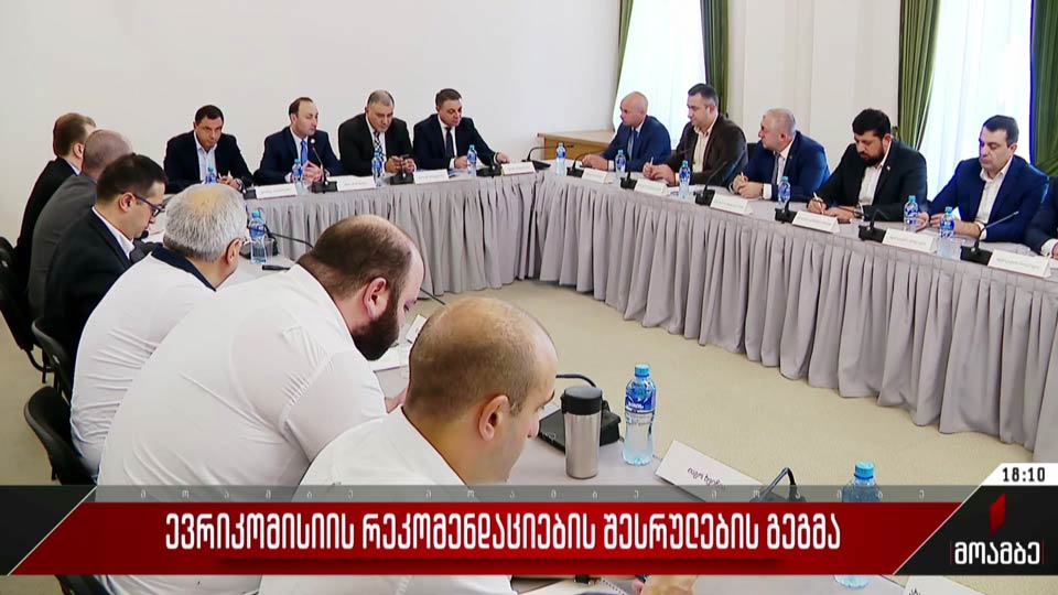 ევროკომისიის რეკომენდაციების შესრულების გეგმა