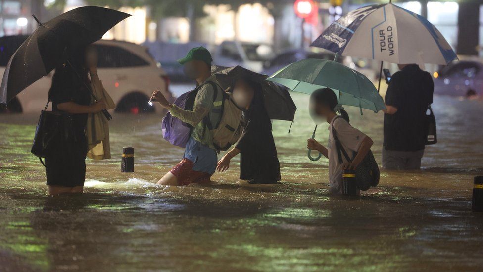 სამხრეთ კორეის დედაქალაქში გადაუღებელ წვიმას შვიდი ადამიანი ემსხვერპლა