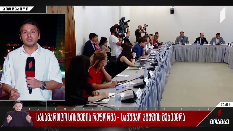 სასამართლო სისტემის რეფორმა - სამუშაო ჯგუფის შეხვედრა