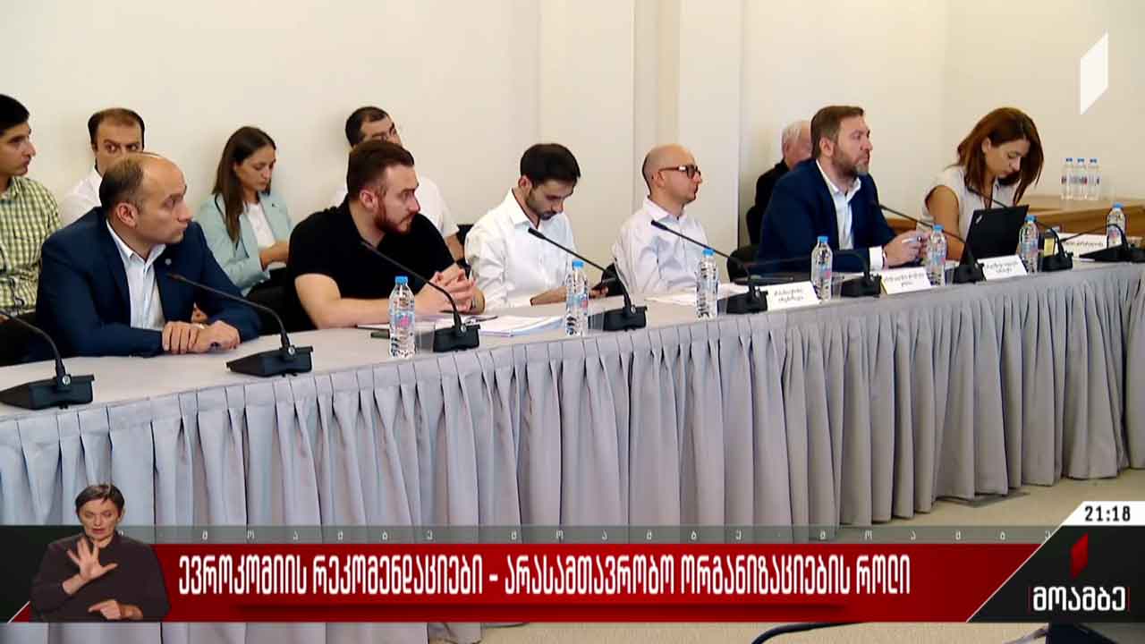 ევროკმისიის რეკომენდაციები - არასამთავრობო ორგანიზაციების როლი