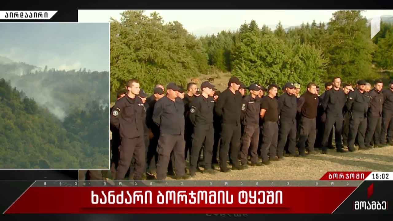 ხანძარი ბორჯომის ტყეში - ვითარება ხეობაში