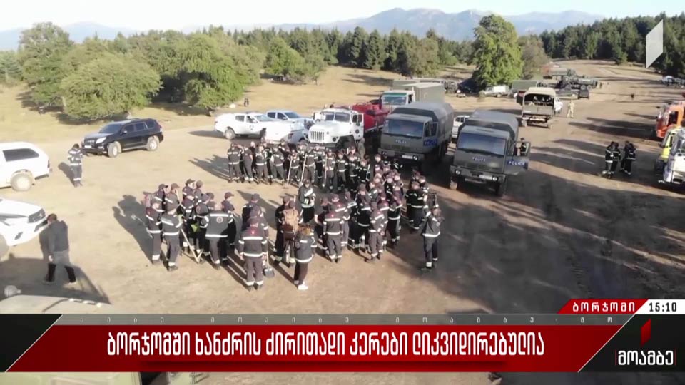 ბორჯომში ხანძრის ძირითადი კერები ლიკვიდირებულია