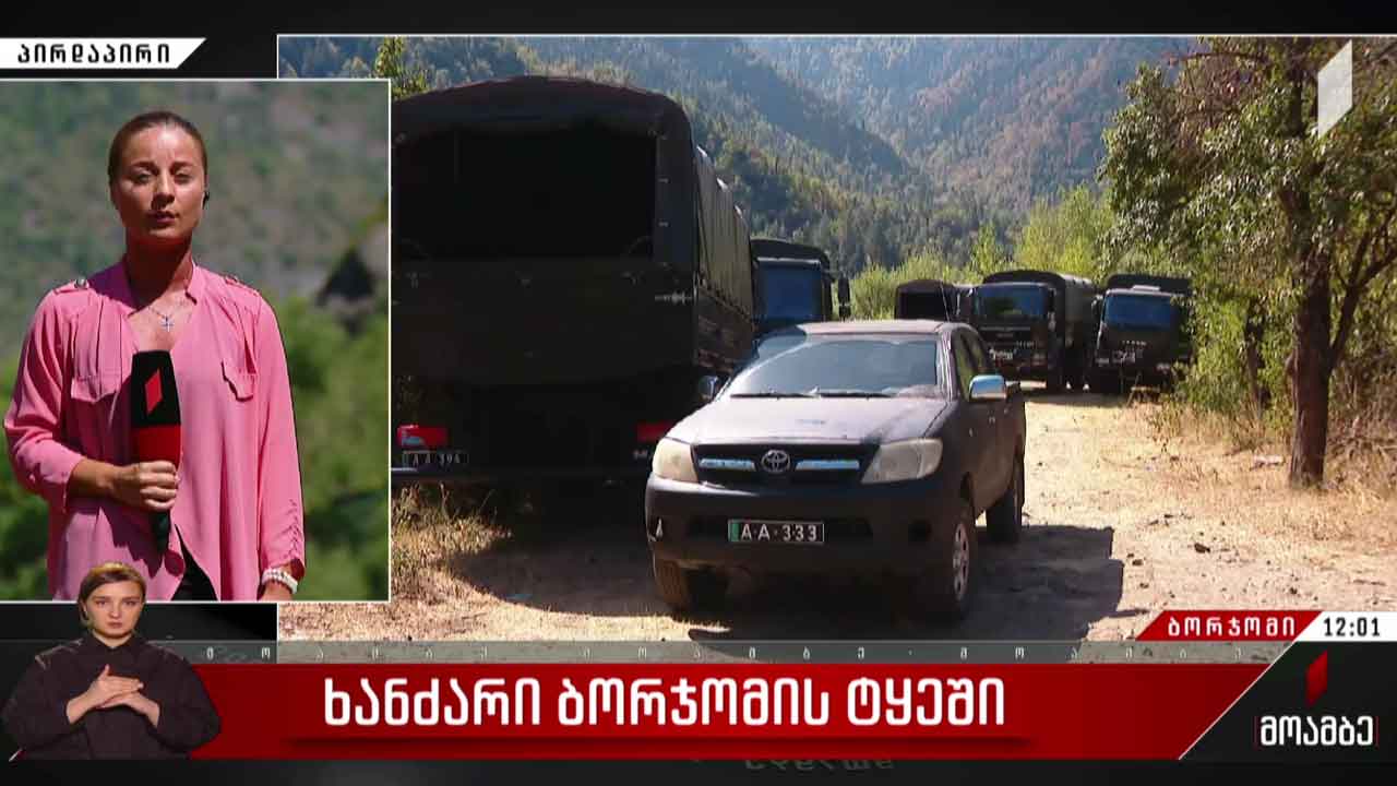 ხანძარი ბორჯომში - ვითარება ხეობაში