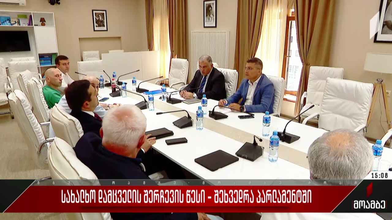 სახალხო დამცველის შერჩევის წესი - შეხვედრა პარლამენტში