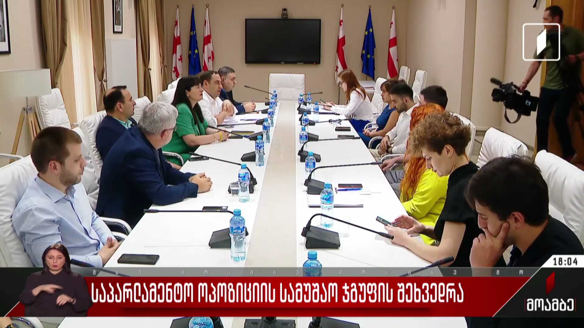 საპარლამენტო ოპოზიციის სამუშაო ჯგუფის შეხვედრა