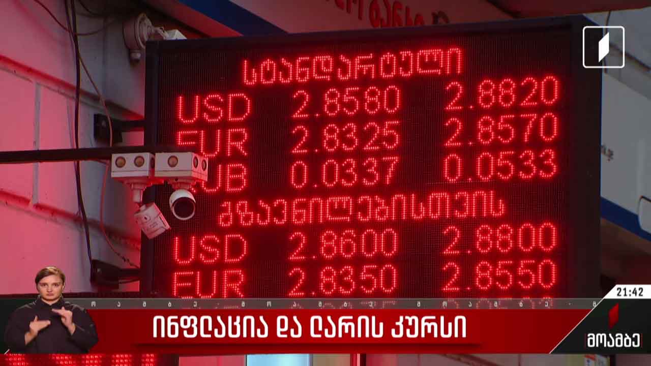 ინფლაცია და ლარის კურსი