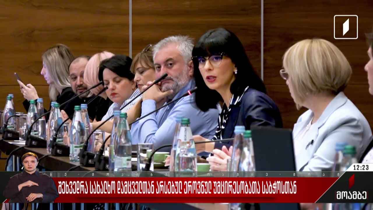 შეხვედრა სახალხო დამცველთან არსებულ ეროვნულ უმცირესობათა საბჭოსთან