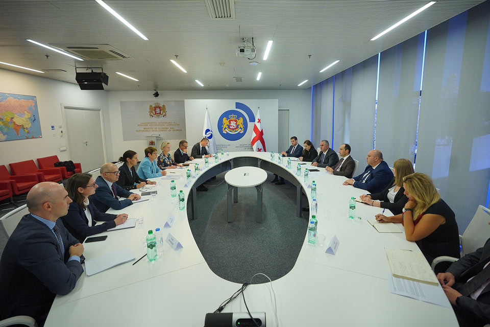 ეკონომიკის სამინისტროში EBRD-ის პრეზიდენტთან შეხვედრა გაიმართა