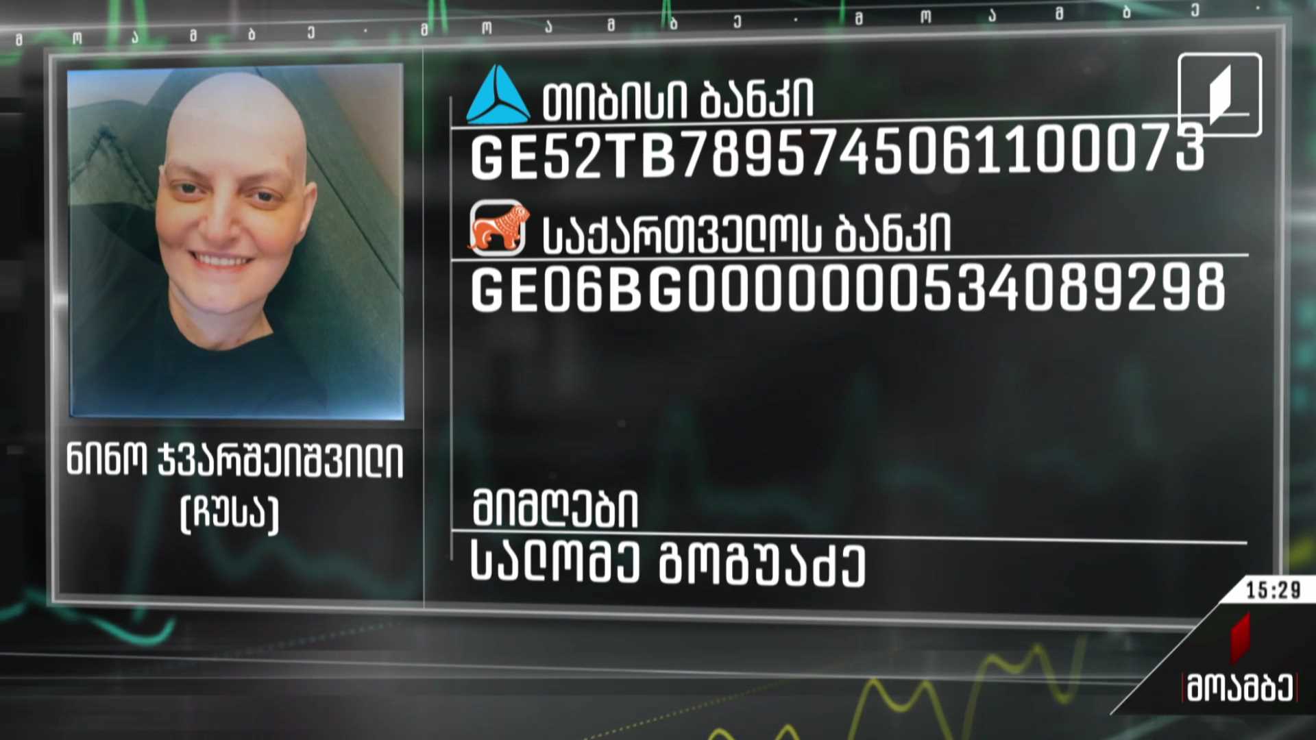 ნინო ჯვარშეიშვილს საზოგადოების დახმარება სჭირდება