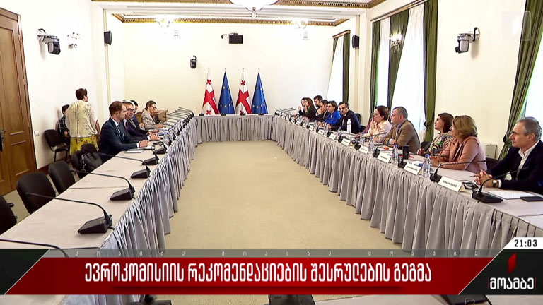 ევროკომისიის რეკომენდაციების შესრულების გეგმა