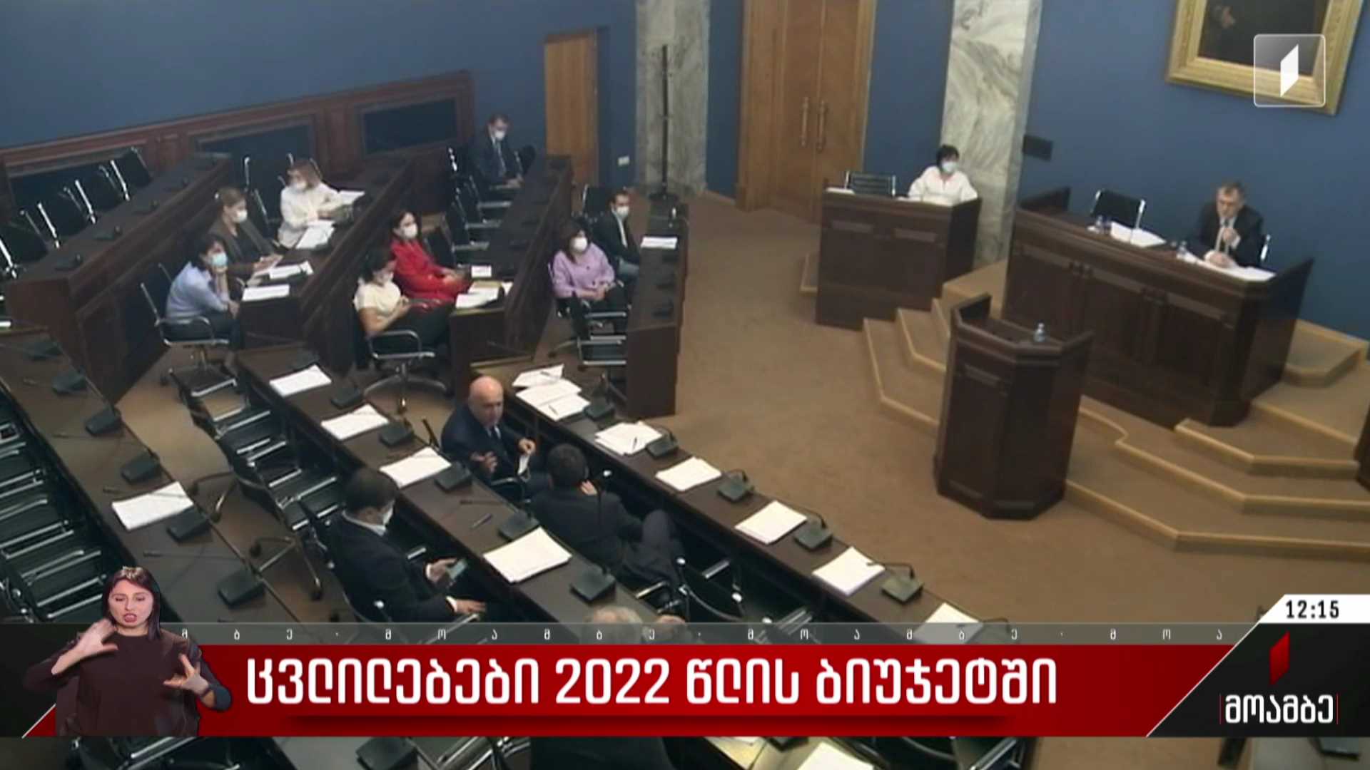 ცვლილებები 2022 წლის ბიუჯეტში