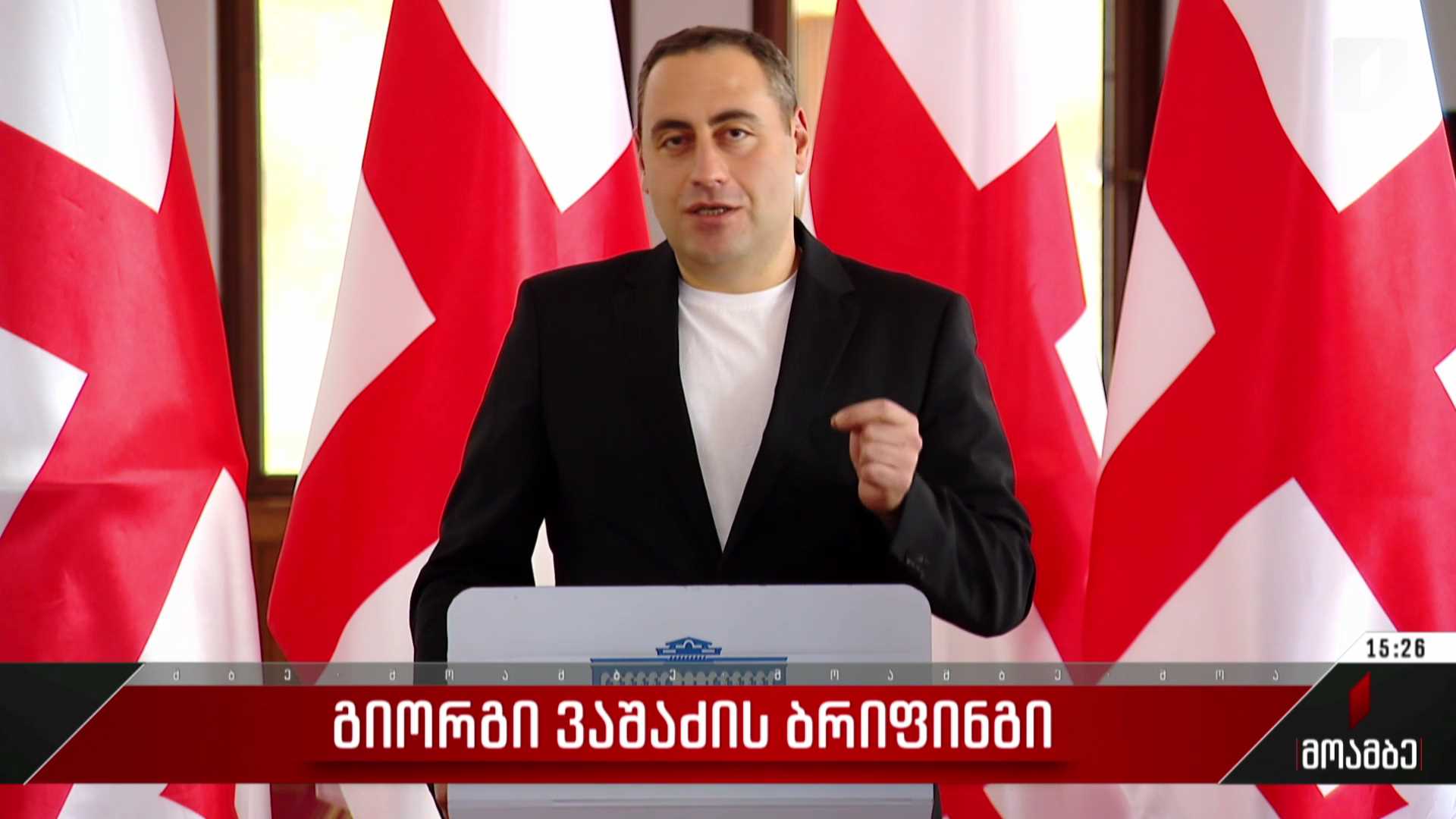  გიორგი ვაშაძის ბრიფინგი