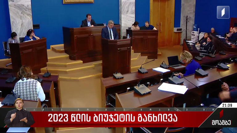 2023 წლის ბიუჯეტის პროექტის განხილვა
