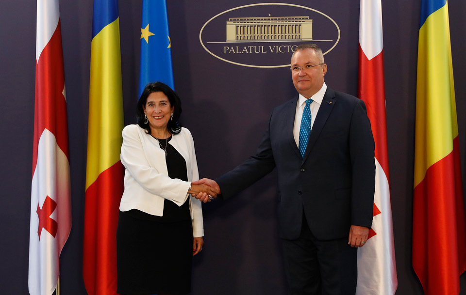 სალომე ზურაბიშვილმა რუმინეთის პრემიერ-მინისტრთან ორმხრივი თანამშრომლობის აქტუალური საკითხები განიხილა