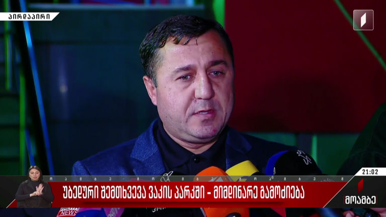 უბედური შემთხვევა ვაკის პარკში - შსს-ს წარმომადგენლის განცხადება
