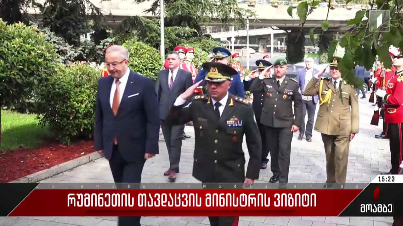 რუმინეთის თავდაცვის მინისტრის ვიზიტი