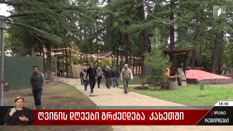კახეთში ღვინის დღეები გრძელდება