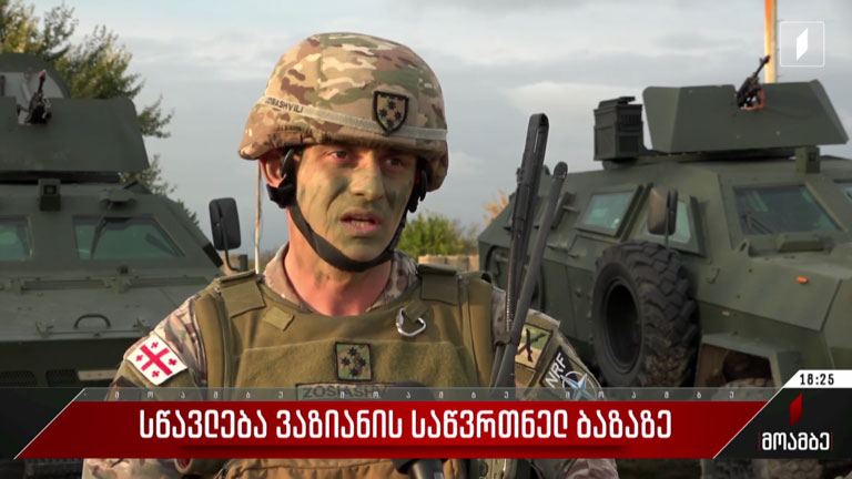 სწავლება ვაზიანის საწვრთნელ ბაზაზე