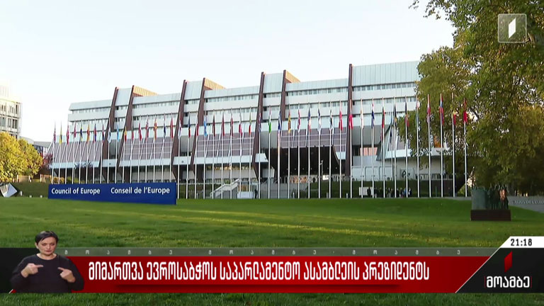 მიმართვა ევროსაბჭოს საპარლამენტო ასამბლეის პრეზიდენტს