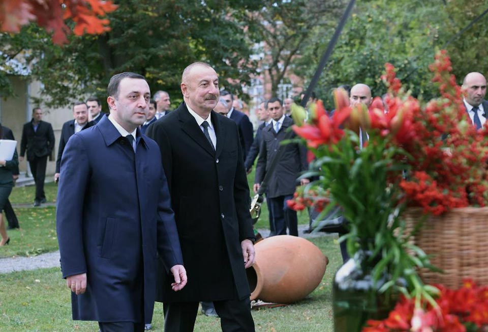 ირაკლი ღარიბაშვილმა ილჰამ ალიევს მცხეთაში უმასპინძლა [ვიდეო]