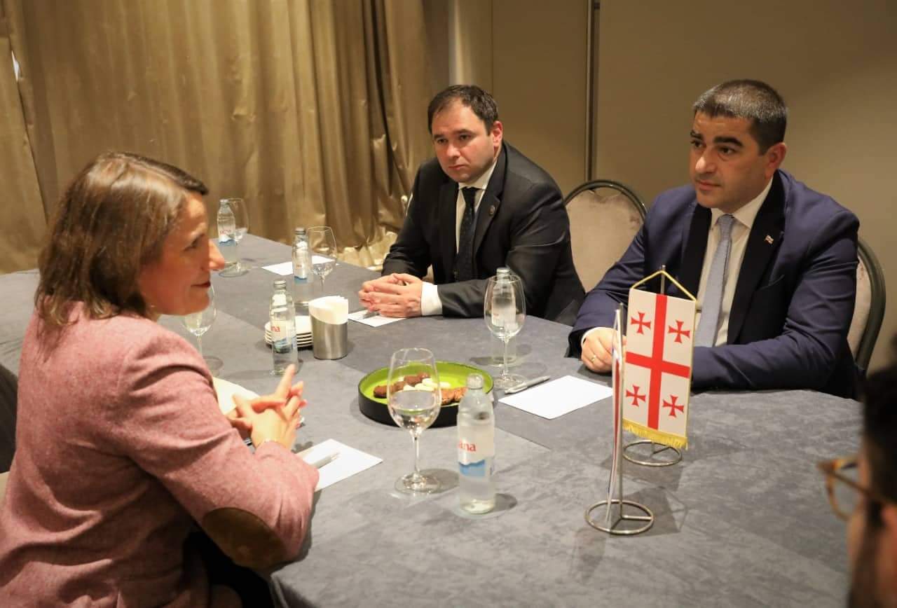 შალვა პაპუაშვილი საფრანგეთის ეროვნული ასამბლეის ვიცე-პრეზიდენტ ვალერი რაბოს შეხვდა