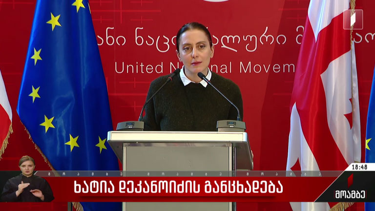 ხატია დეკანოიძის განცხადება