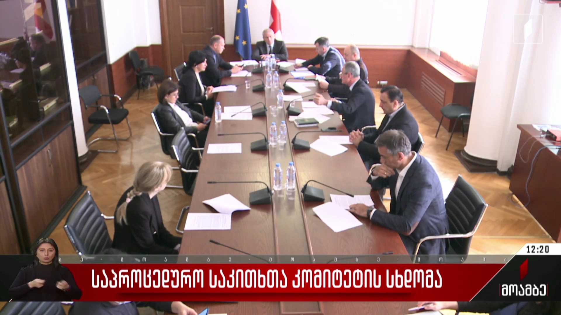 საპროცედურო საკითხთა კომიტეტის სხდომა
