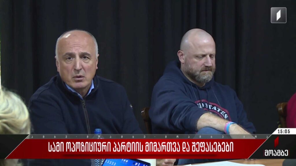 სამი ოპოზიციური პარტიის მიმართვა და შეფასებები