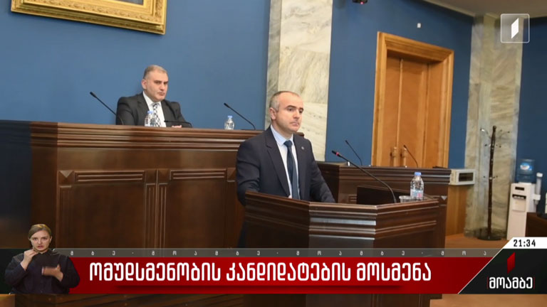 ომბუდსმენობის კანდიდატების მოსმენა
