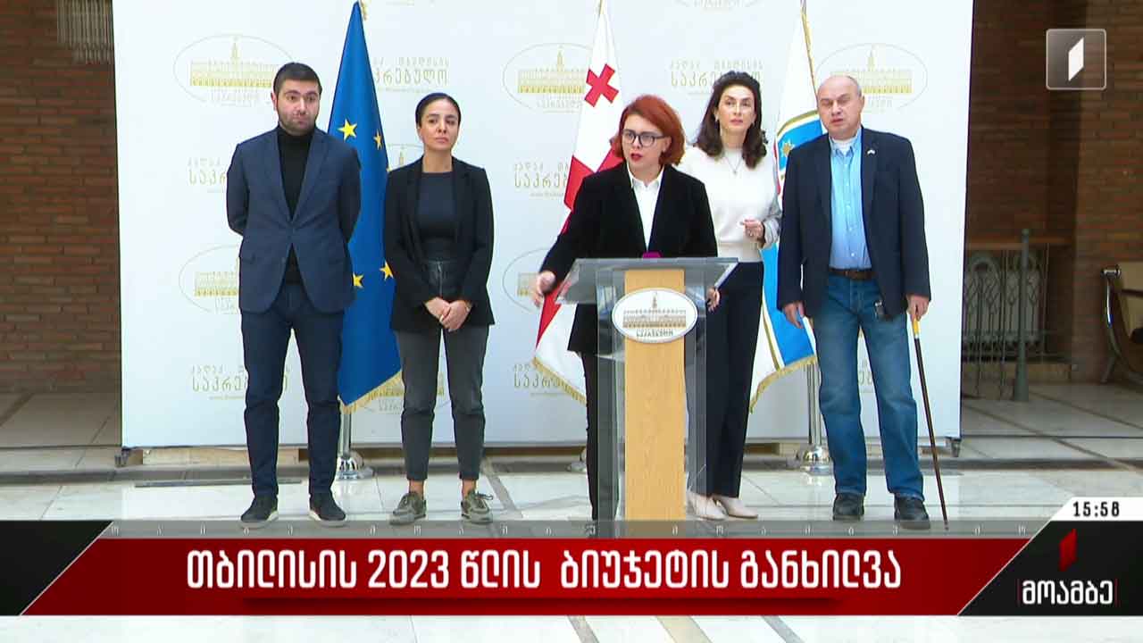 თბილისის 2023 წლის ბიუჯეტის განხილვა