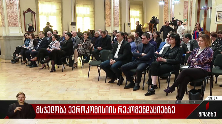 მსჯელობა ევროკომისიის რეკომენდაციებზე