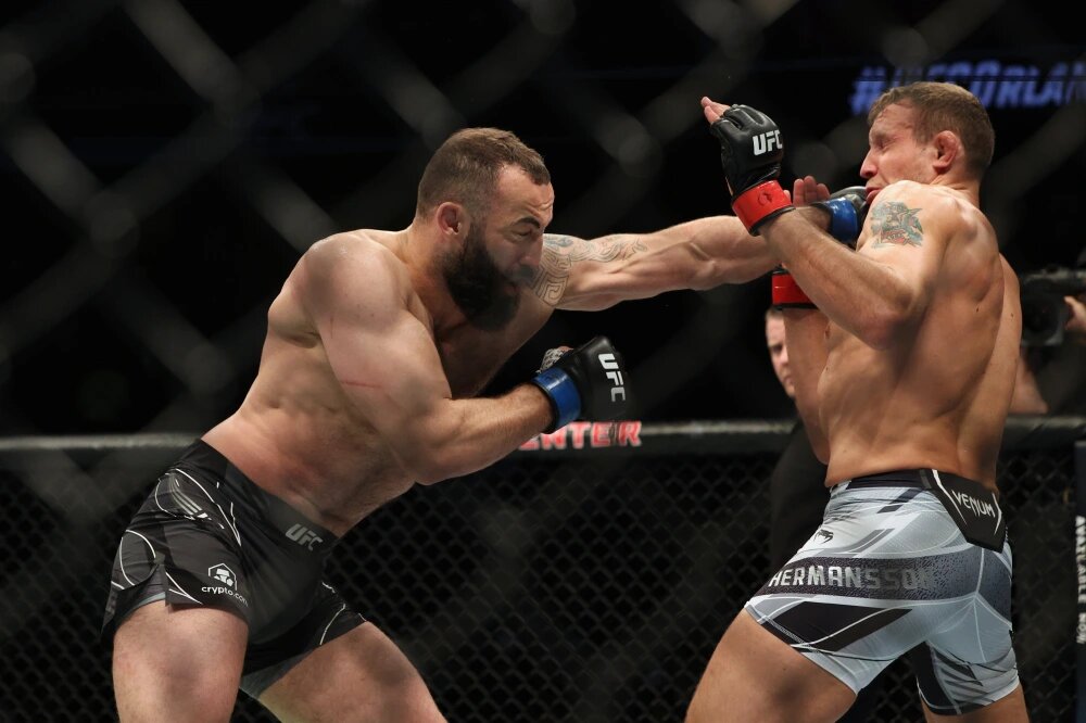 UFC | რომან დოლიძემ ჰერმანსონი ნოკაუტით დაამარცხა და მომდევნო ბრძოლაში ჩიმაევი გამოიწვია [ვიდეო] #1TVSPORT