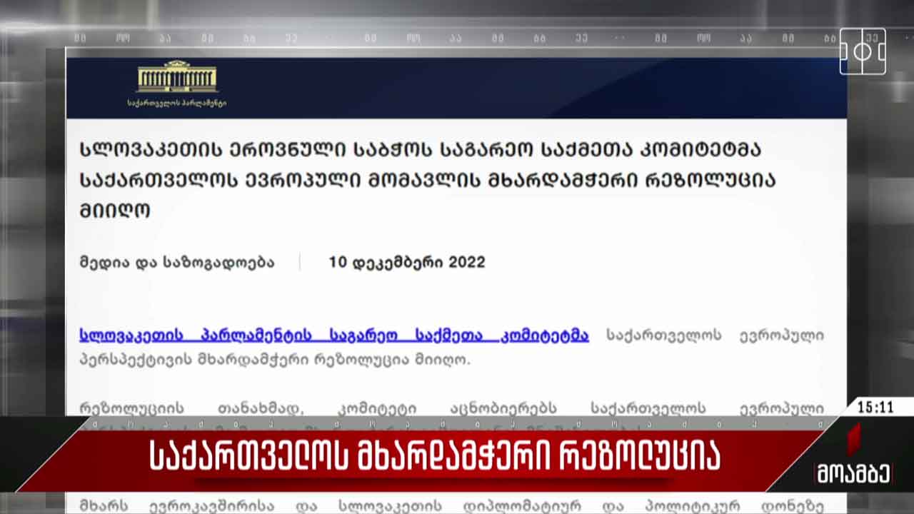 საქართველოს მხარდამჭერი რეზოლუცია