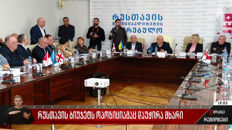 რუსთავის ბიუჯეტს ოპოზიციამაც დაუჭირა მხარი