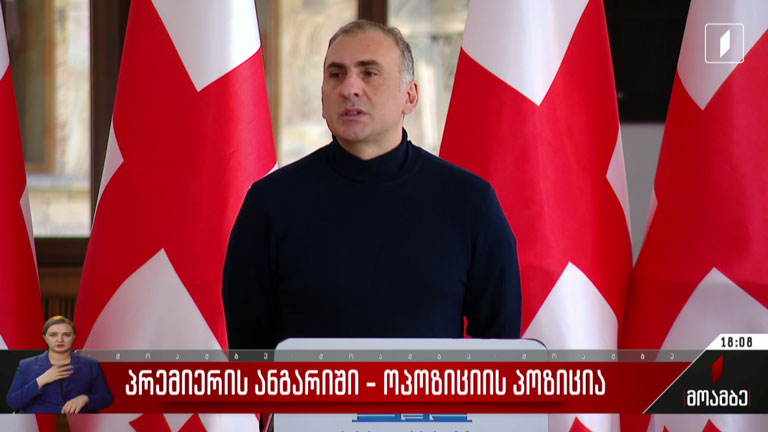 პრემიერის ანგარიში - შეფასებები ოპოზიციაში