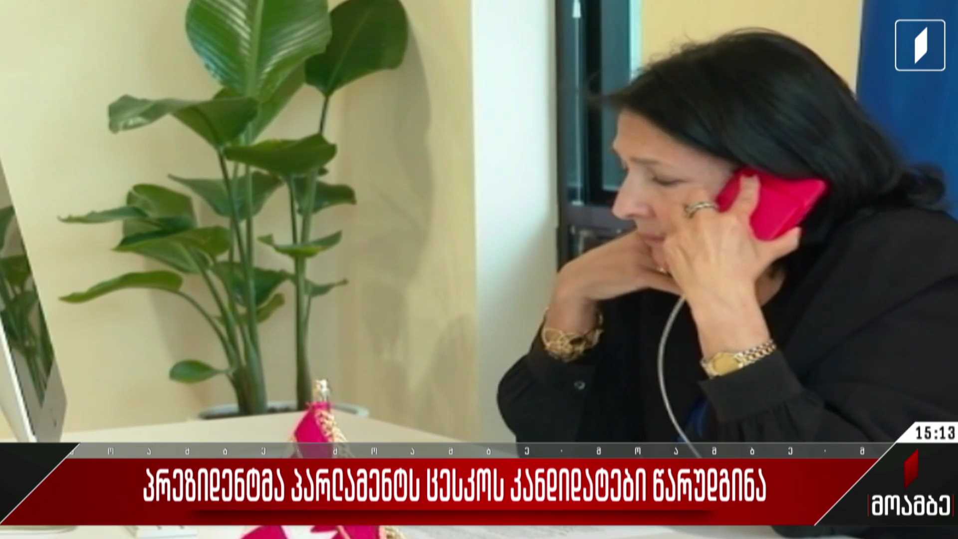 პრეზიდენტმა პარლამენტს ცესკო-ს კანდიდატები წარუდგინა